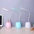 Touch Dimmable Eye-caring LED Desk lamp with pen Holder and Phone Stand