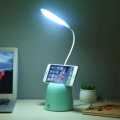 Touch Dimmable Eye-caring LED Desk lamp with pen Holder and Phone Stand