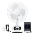 12inch Rechargeable and Solar Power Fan with LED Light Air Cooling Fan