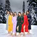 Plush Ladies One-Size-Fits-All Fleece Gown Luxury Fleece Gown unisex