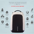 Anti Theft Laptop Notebook Backpack Bag Travel Bag( black /grey)