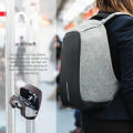 Anti Theft Laptop Notebook Backpack Bag Travel Bag( black /grey)