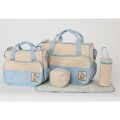 5 in 1 BABY DIAPER BAG ( PURPLE / light blue / navy blue COLOUR )