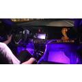 Car Voice-Activated LED Foot Light Strip Bar, Interior Decorative Colorful Atmosphere Lamp