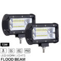 2pcs  5'' INCH 72W LED Work Light Bar 4WD Flood Beam Offroad Driving Fog Lamp AT