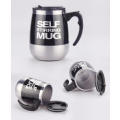 Battery Operated Stainless Steel Self Stirring Mug Skidproof coffee cup