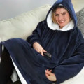 Blanket Hoodie   - (available in Navy, Black, Light Pink, Red) Red