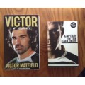 Victor Matfield and Captain in the Cauldron, First Editions, Signed, SET OF 2 books for R495