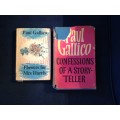Paul Gallico Confessions of a Story Writer 1961(rare) &Flower for Mrs Harris 1958.TWO First Editions