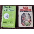 Play Golf with Player AND Golf Disaster, First Editions,set of two books