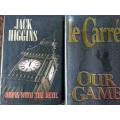 Jack Higgins and Le Carré, First Editions