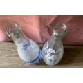 JEAN PAUL GAULTIER and CHRISTIAN LACROIX Limited Edition EVIAN Glass COLLECTABLE Bottles.