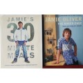 JAMIE OLIVER 2 BOOKS JAMIE'S 30 MIN MEALS & NAKED CHEF FIRST EDITIONS