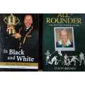 CRICKET - Both books signed !  In Black and White AND All Rounder