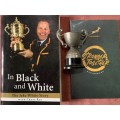 Springboks In Black and White, signed copy AND Springboks note book (new) and trophy