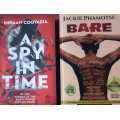 A Spy in Time by Imraan Coovadia and Bare by Jackie Phamotse