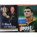 Signed Rugby Jake White AND Joost For Love and Money, First Editions Springboks