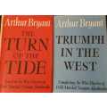 Arthur Bryant First Editions World War II WW2 The Turn of the Tide and  Triumph in the West