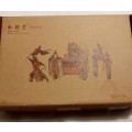 Chinese Handcrafted Art Guan Yu Fengyatang Shadow Box