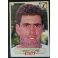 Hansie Cronje Signed Total Cricket Card