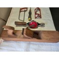 Vintage Wooden Block Plane and other tools