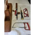 Vintage Wooden Block Plane and other tools