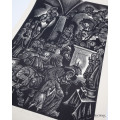Folly of Adolatry - Signed Artist Proof (From in Praise of Folly) illustrated by Fritz Eichenberg