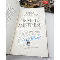 Death`s Mistress by Terry Goodkind (#1 the Nicci Chronicles) - signed copy