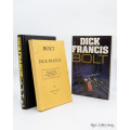Bolt - Signed Copy + Unsigned Uncorrected Proof by Dick Francis