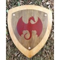 Wooden Medieval Dragon Shield Toy ( Knights/ Medieval Dragon Shield) Childrens toy shield