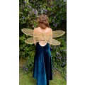 Golden Dragonfly Fairy Wings for Adults or Children for Fairy costume, Fairy cosplay or Halloween