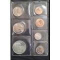 1968 - SA UNCIRCULATED COIN SET - AFRIKAANS - WITH SILVER R1 - AS PER IMAGES