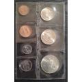 1968 - SA UNCIRCULATED COIN SET - ENGLISH - WITH SILVER R1 - AS PER IMAGES