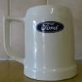 GLASS FORD BEER MUG - MADE BY A.I. MORRISON & CO. DETROIT MICH.