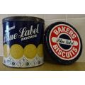 BAKERS BLUE LABEL MARIE BISCUITS VINTAGE TIN