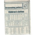 VINTAGE DRESSMAKING PATTERN 47 - CHILDREN`S CLOTHES