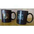 HARRY POTTER HUFFLEPUFF STONEWARE COFFEE MUGS, HUFFLEPUFF AND SLYTHERIN