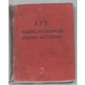 A.P.B. PRIMERE WOORDEBOEK / PRIMARY DICTIONARY 1954