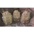 Lot of Army Water Bottles with pouches and Fire-Buckets