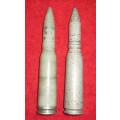 Two 20 x 102 Vulcan M61 Drill Rounds