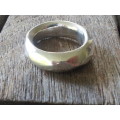 Multifaceted Sterling Silver Ring. .  13.8  grammes. Chunky, comfort fit.