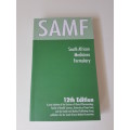 SAMF. 12th Edition. South African Medicines Formulary. New book but back cover has tear and crease.