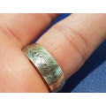 South Africa / Suid Afrika Coin Ring. Eendrag Maak Mag/ Unity is Strength. 1961. Stunning.