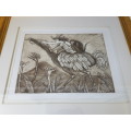 Michelle d'Argent. Limited edition etching: 22/30. Animal Parade  I. Framed.