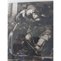 Original Victorian etching with frame. Love Among the Ruins by Burne-Jones. Etching by Luke Taylor.