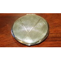 108 grammes Sterling Silver Art Deco Powder Compact. By William Adams, 1932