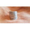 Vintage Engraved Ring ` Frank `. Marked 925. Sterling Silver.