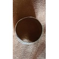 LEO Zodiac or Name Sterling Silver Ring . Large 8.4 g engine turned design, hand made, marked 925.