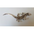 Marcasite Lizard Brooch. Exquisite. NEW CONDITION.