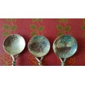 Solid Silver Swedish Coin Spoons 17th century and 18th century silver coins!! 21.2 GRAMS